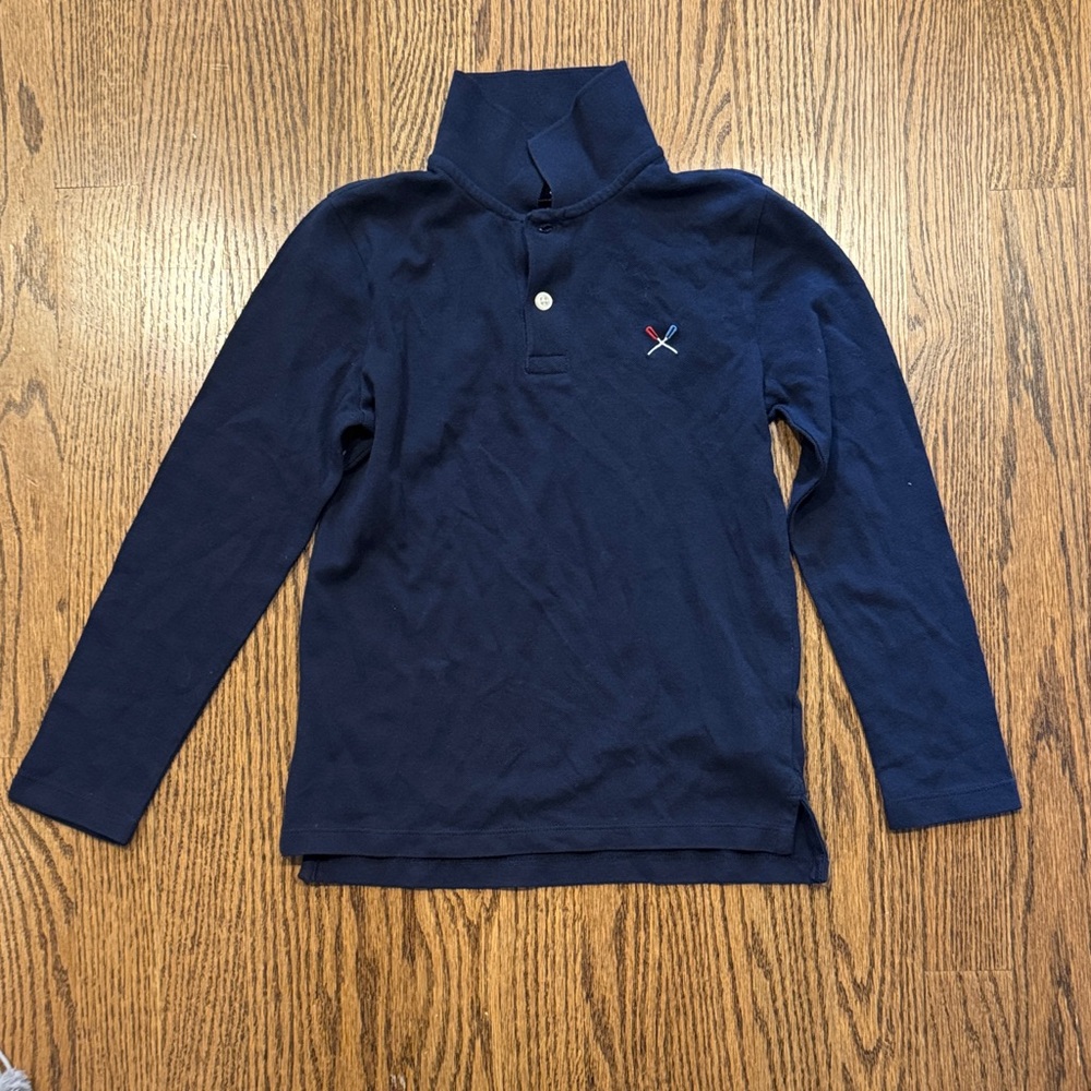 NWT Navy Long Sleeve Polo Shirt
